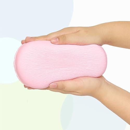 funnysquee Gaint Macaron Slow Rising Squishies,Jumbo Squishys Birthday Gift for Kids, Stress Relief Kawaii Squishie Toys (Pink) thumbnail 2