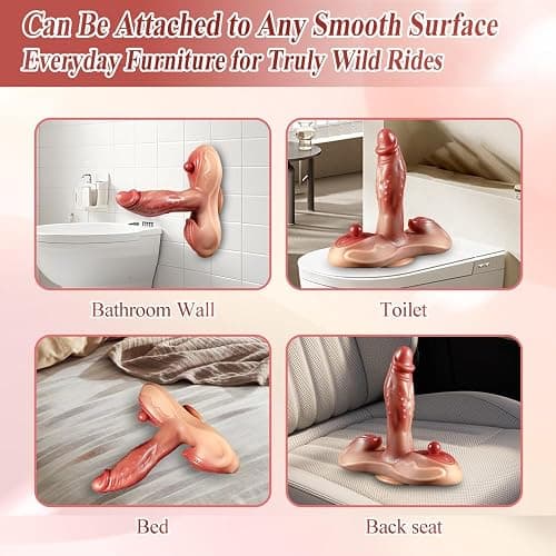 Sex Toys Sit and Ride Thrusting Dildo Vibrator- Suction Cup Vibrators with Heated 10 Thrusting & 7 Vibrating for G Spot Vagina Anal Stimulation,Romote Control Adult Sex Toy for Women Couples thumbnail 5