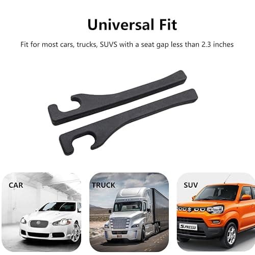 Hiseanllo Car Seat Gap Filler 2 Pack, Universal Fit PU Leather Car Seat Gap Plug to Fill The Gap Between Seat and Console, Car Seat Crevice Blocker Stop Things from Dropping thumbnail 6
