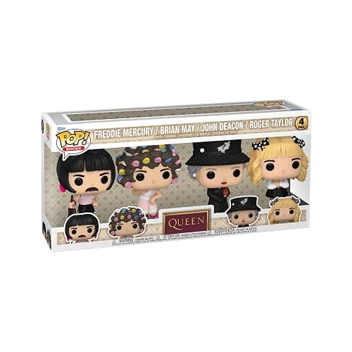 Funko POP! Rocks: Queen - Freddie Mercury - I Want to Break Free - (4PK) - Collectable Vinyl Figure - Official Merchandise - Toys for Kids & Adults - Music Fans - Image 1
