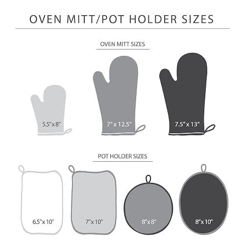 KitchenAid Beacon Two-Tone Non-Slip Mini Oven Mitt Set, Pistachio/Graphite Green, 5.5"x8", 2 Piece thumbnail 6