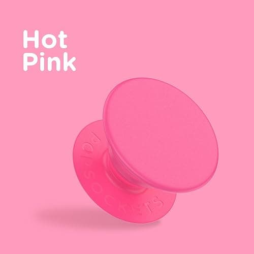 PopSockets Adhesive Phone Grip, Holder- Neon Pink | Anti-Drop, Kickstand, Secure Comfortable Hold, Hot, Pink, Phone & Electronics Accessory thumbnail 4