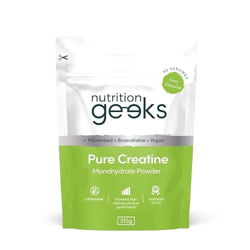 Pure Creatine Monohydrate Powder - 315g (90 Servings) - Easy Dissolve Creatine Powder, Unflavoured & Micronised (Not Creatine Gummies or Creatine Tablets), Vegan Creatine for Women and Men - Image 1