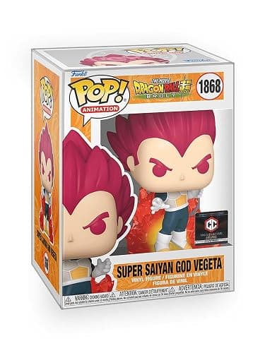 Epic Collectibles Pop Anime: Dragonball Broly - SSG Vegeta (Super Saiyan God) Vinyl Figure Bundled with Box Protector Compatible for Funko - Image 1