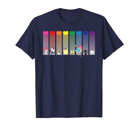 Hello Kitty and Friends Sanrio Rainbow T-Shirt - Image 1