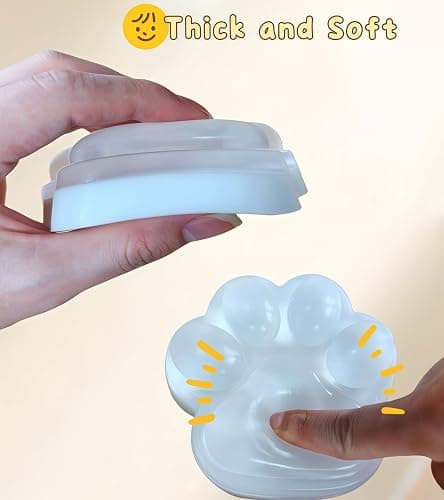 Big Taba Squishy Paw Valentines Day Gift Squishy Toys Cute Mochi Cat Paw Squishies Fufu Squishy Fidget Toys Squishies for Stress Relief Jelly Sticky Sensory Toys Relaxation Gifts for Adults Kids 2pcs thumbnail 5