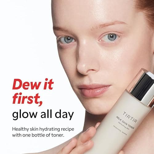 TIRTIR Milk Skin Rice Toner | Deep Moisturizing, Hydrating Toner for face, Niacinamide, Ceramide, Rice Bran Extract, Nature-Oriented Ingredients for Korean Skin Care, Vegan, 1.69 Fl Oz thumbnail 2