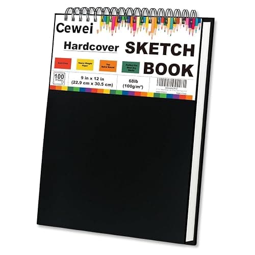 9" x 12" Sketch Book, Top Spiral Sketchbook, 100 Sheets Sketch Pad, (68 lb/100 GSM) Drawing Paper Pad, Drawing Pad for Kids, Artist Sketchbook for Drawing, Illustration & Art Supplies. - Image 1