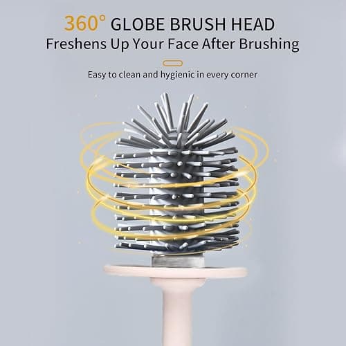 MOUMOUTEN Toilet Brush Set, Bathroom Accessories, Toilet Bowl Cleaners, Deep Cleansing Multifunctional Hanging Toilet Brush Set for Bathroom(Cherry Blossom Pink) thumbnail 5