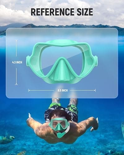 W WSTOO Snorkel Diving Mask,Adults Swim Goggles with Nose Cover,Panoramic Anti Glare HD Tempered Glass,Lens Anti Fog Coating Treatment,Effectively Preventing Fogging thumbnail 6