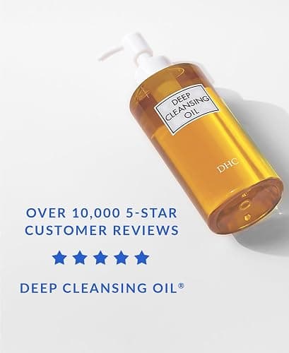 DHC Deep Cleansing Oil, Facial Cleansing Oil, Makeup Remover, Cleanses without Clogging Pores, Residue-Free, Fragrance and Colorant Free, All Skin Types, 6.7 fl. oz. thumbnail 10