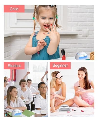 TOUCHBeauty Nail Dryer for Normal Nail Polish with Air Dryer and LED Nail Polish Drying Device （Not for Gel Nail Polish Christmas Gift for Kids 2130 - 2130aa thumbnail 7