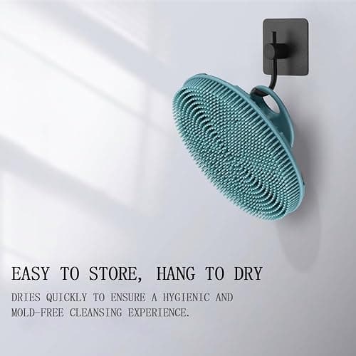 INNERNEED Food-Grade Soft Silicone Body Scrubber Shower Brush, Dark Green | Handheld Cleansing Skin Brush, Gentle Exfoliating and Lather Well, Hygienic Bath Scrub for Women, Men thumbnail 3