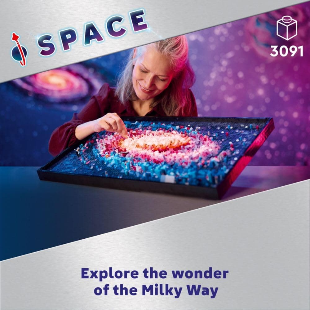 LEGO Art The Milky Way Galaxy Space Set for Adults, Relaxing Arts & Crafts Puzzle Activity for Astronomy and Design Lovers, Home or Office Wall Décor Idea for Men & Women 31212 thumbnail 2
