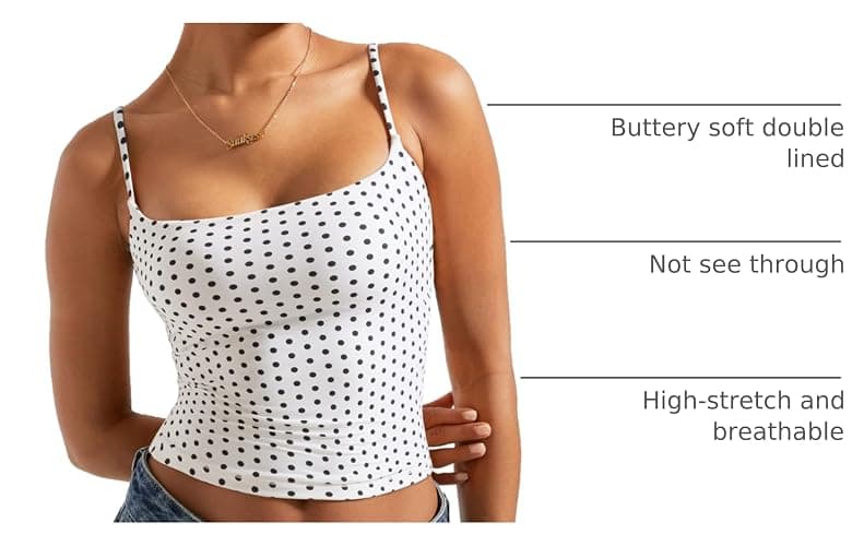SUUKSESS Women Sexy Square Neck Tank Top Summer Y2K Going Out Basic Cami Shirt thumbnail 4