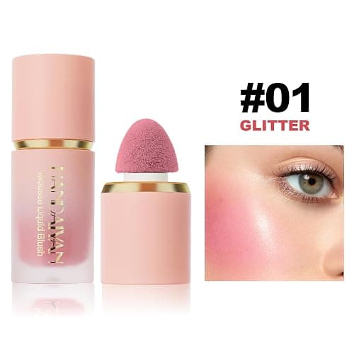URQT Highly Pigmented Liquid Contour - Built-in Sponge Tip Sculpted Complexion Wand With Long Lasting Natural Buildable Highlighters and Bronzer (Contour+Blush+Highlighter) thumbnail 4