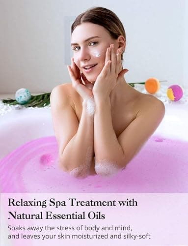 12 PCS Bubble Bath Bombs - Enjoy a Relaxing and Aromatherapy Bath with These Fizzy Bath Bombs Infused Multiple Fragrances thumbnail 6
