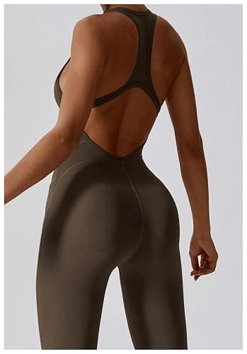 Combinaison de yoga KM - Combinaison de fitness - Vêtements de sport pour femme - Tenue de sport push-up thumbnail 4