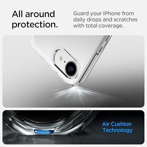 Spigen for iPhone 16e Case, Ultra Hybrid [No Magnet Ring][Anti-Yellowing] - Crystal Clear thumbnail 6