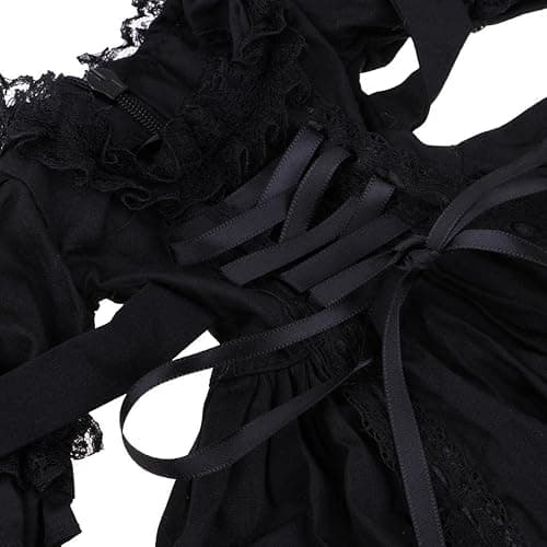 Fenteer 1/3 BJD SD Doll Outfits Lolita Dress Black Princess Dress for Night Lolita thumbnail 7