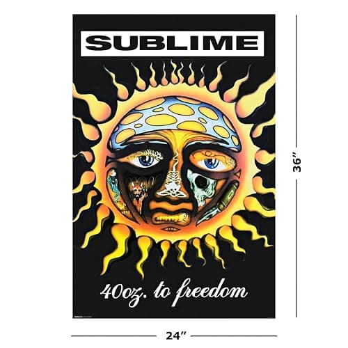 Sublime - Music Poster (40oz. To Freedom - Album Cover) (Size: 24" x 36") thumbnail 2