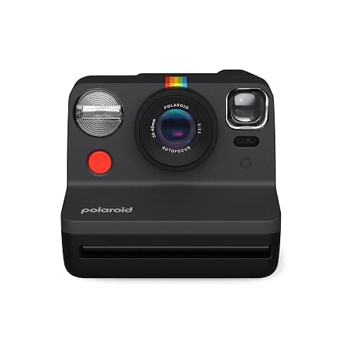 Polaroid Now 2nd Generation I-Type Instant Camera + Film Bundle - Now Black Camera + 16 Color Photos (6248)- Black thumbnail 2