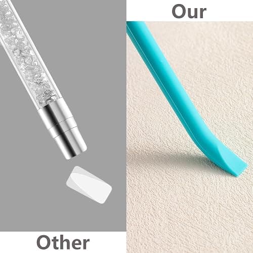 FSpronail 4 Pcs Nail Art Sculpture Pen,Dual Tipped Silicone Nail Tool Resin Nail Art Brushes for 3D Gel Carving Drawing Effect Shaping Apply Chrome Tool for Women Manicure Design at Home Salon DIY Kit thumbnail 6