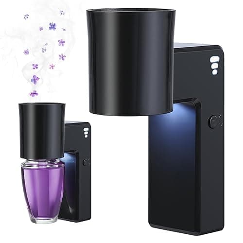 ROSSEX 2 PCS Wall Fragrance Plug in with Night Light and Oil Diffuser Plug with Upgraded Fragrance Concentration Control, Compatible with Bath and Body Works WallFower for Home, Black - Image 1