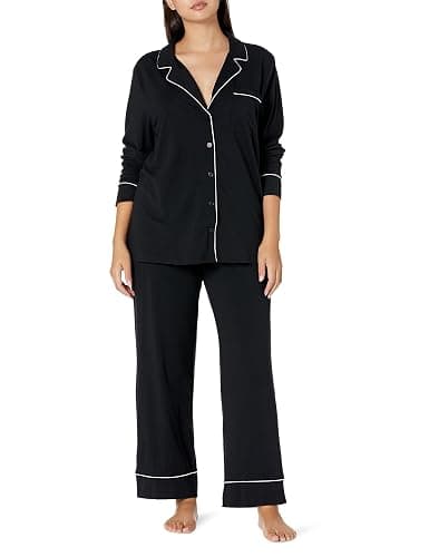 Amazon Essentials Women's Cotton Modal Long-Sleeve Shirt and Full-Length Bottom Pajama Set - Image 1