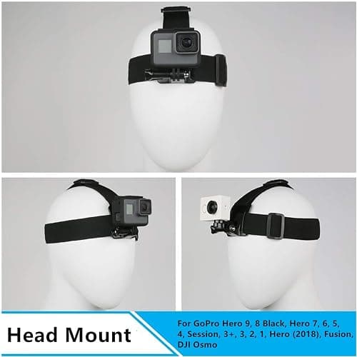 Dream Bull Chest Mount Harness Chesty Vest Head Mount Strap for Action Camera Compatible with GoPro Hero 12,11,10,9,8,Max,Go Pro Hero 7,6, 5,4, Session,3+,3,Hero (2018),Fusion,DJI Osmo,AKASO thumbnail 5