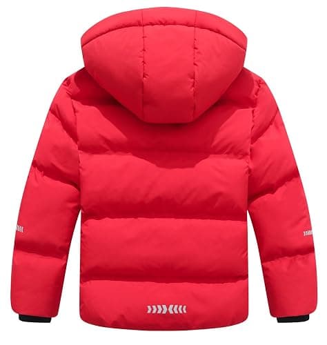 BYLESIN Kids Boy's Winter Coat Fleece Lined Waterproof Jacket Puffy Cotton Coat Thick Hooded Down Outdoor Coats thumbnail 2