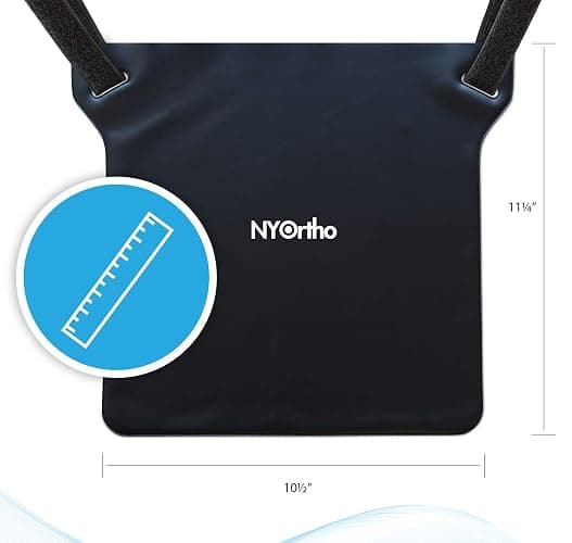 NYOrtho Urinary Drain Bag Holder – Vinyl Privacy Cover for Foley, Catheter or Urine Bags – Hook & Loop Closure, Water-Resistant, Easy to Clean – Straps for Wheelchair or Bed – 10.5x11.25 in – 1 Unit thumbnail 4
