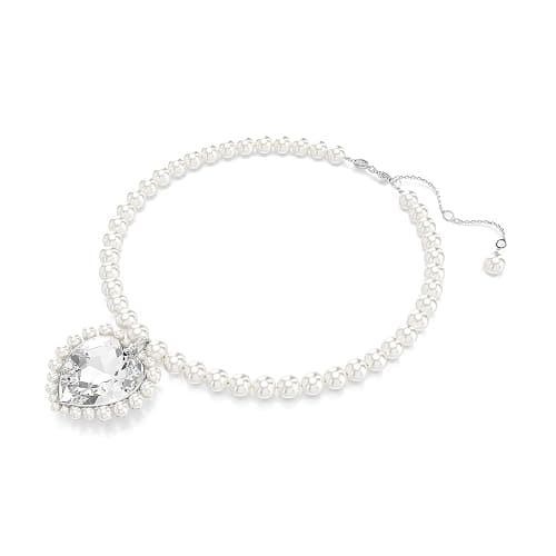 Swarovski Ariana Grande Collection, Clear Crystal & Pearls, Rhodium Finish, Necklaces, Earrings and Bracelets thumbnail 2
