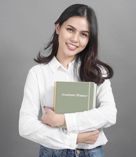 Academic Planner for 2026 or Anytime - 8.5" x 11" Undated Weekly Student Planner For Homeschool, High School, College & Nursing Students, 200 Pages, Green thumbnail 2