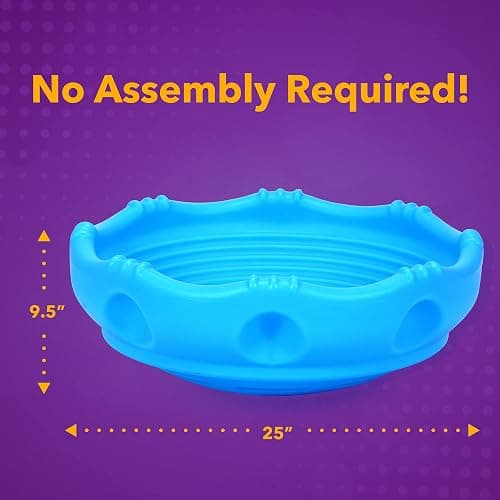 Simplay3 Two Sided Rock Around Wobble Disk and Climbing Dome for Toddlers and Kids - Rocking and Climbing - Indoor/Outdoor, Made in USA (Blue, 1 Pack) thumbnail 3