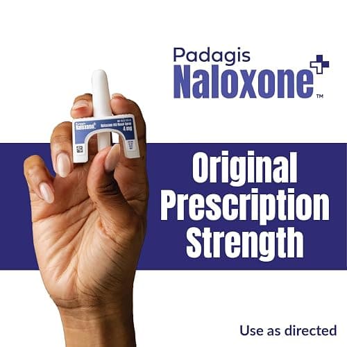 Padagis Naloxone HCI Nasal Spray, 4 mg – Emergency Treatment for Opioid Overdose - Rapid-Response Opioid Overdose Reversal, 2 Dose Single Use Nasal Spray thumbnail 3