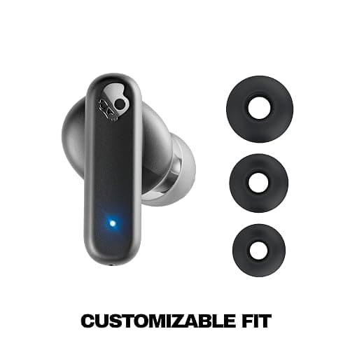 Skullcandy Smokin’ Buds Wireless Earbuds, Bluetooth Headphones, Noise Isolating Fit, Up to 20 Hours Battery, IPX4 Sweat and Water Resistant, Microphone for iPhone Android - Preppy Blue thumbnail 7