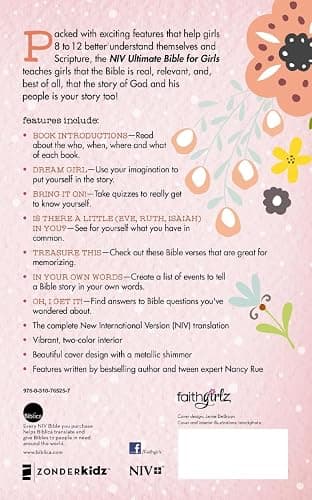 NIV, Ultimate Bible for Girls, Faithgirlz Edition, Hardcover thumbnail 2