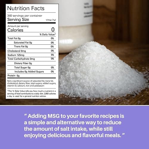 YUIITSU 12 oz MSG Seasoning Monosodium Glutamate, Gluten-Free Plant Based Umami Flavor Enhancer, Enhance Flavor of Poultry, Beef, Vegetables, and Marinades thumbnail 2