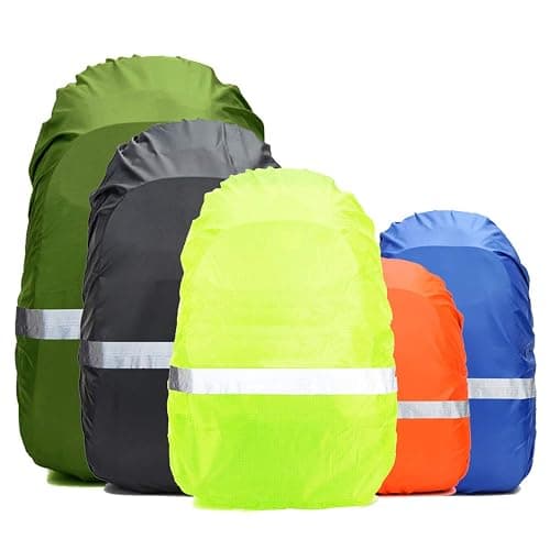 Frelaxy Hi-Visibility Backpack Rain Cover with Reflective Strip 100% Waterproof for Hiking, Camping, Biking, Traveling - Image 1