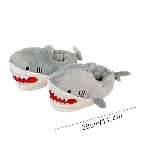 Ancsttu Whale Slippers Soft Comfortable Plush Warmth Indoor Slippers | Cartoon Winter Indoor Outdoor Home Shark Slippers for Men Women Soft Plush Warm Snug Breathable Bringing Comfort Fun thumbnail 7