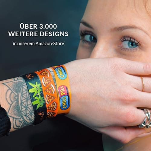 Druck-Palast LGBTQ Lesbian Stoffarmband - Satin Armband - Wasserfest & Langlebig - Regenbogen Farben - Pride Armband - Freundschaftsarmband - Geschenk für Lesben - Unisex - Trendy thumbnail 9