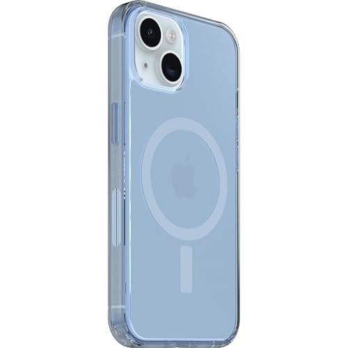 OtterBox iPhone 13, 14, 15, and 16e Symmetry Series Clear Case - Silver Glade Blue thumbnail 3
