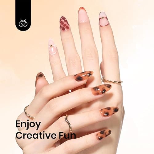 Beetles Blooming Gel: 2 Pcs 15ml Clear Uv Led Christmas Blooming Gel Nail Polish for Spreading Effect Blossom Marble Natural Stone Watercolor Floral Print Soak off Nail Diy Design thumbnail 5