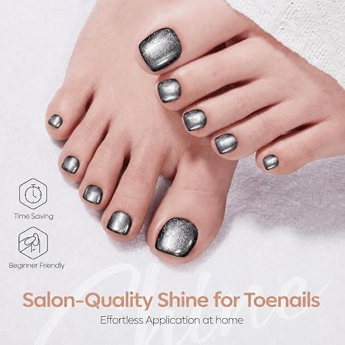 modelones Cat Eye Magnet 15PCS Multi-shape Cateye Gel Polish Nail Stuff | Heart Moon Flower Square Effects with Bead-Attracting Nail Art Tool, UV/LED Lamp Required, DIY Nail Art thumbnail 5