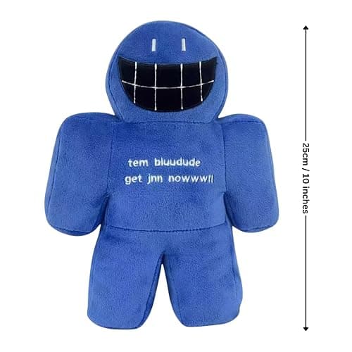 Forsaken BluuDude Plushie, 10 Inch Stuffed Toy, Soft Plush Figure, Gaming Collectible, Game Room Decor, Blue Plush, Gift for Gamers and Fans (25cm) thumbnail 2
