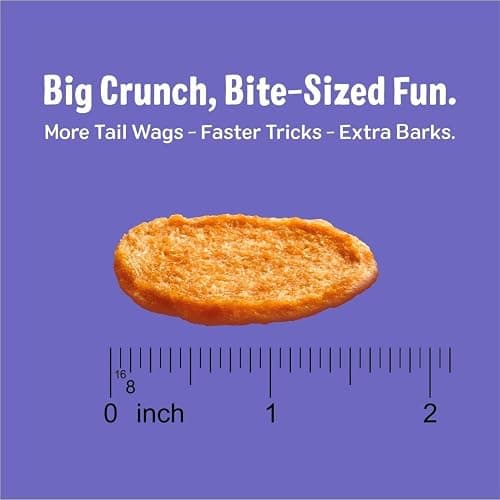 Three Dog Bakery Bark'N Crunch! Chicken & Cheese Chips with 100% Real Chicken - 3.8 oz - Crunchy Treats for Dogs - High Protein Dog Snacks - Grain Free, No Corn or Soy, Limited Ingredient Treats thumbnail 3