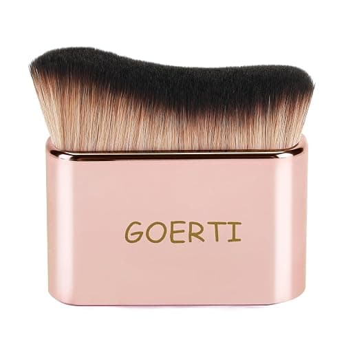 GOERTI Professional Body Makeup Brush for Blending Liquid Foundation Self Tanner Vegan Face Kabuki Brush for Body Self Tan Bronzer Shimmer Glow Concealers Cream Powder High Density Body Brush - Image 1
