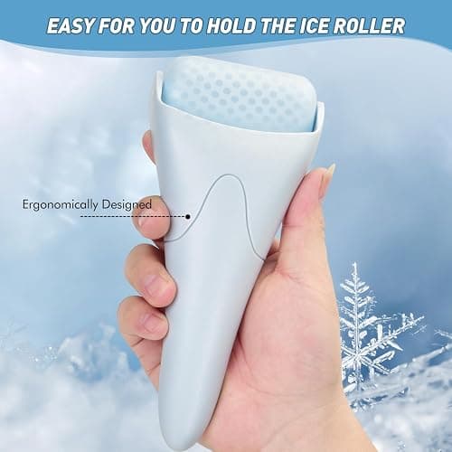 Fronnor Ice Roller for Face,Eyes,Women Gifts Idea,Therapeutic Cooling to Tighten Brighten Complexion and Reduce Wrinkles,Massager Under Eye Puffiness,Migraine and Pain Relidf (Haze Blue) thumbnail 7