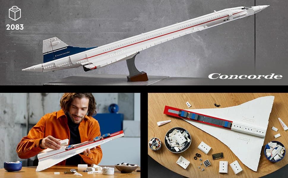 LEGO Icons: Concorde Aircraft - 2083 Pieces Building Kit (10318) thumbnail 3
